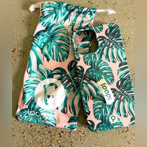 Monstera design Loopy case for iPhone